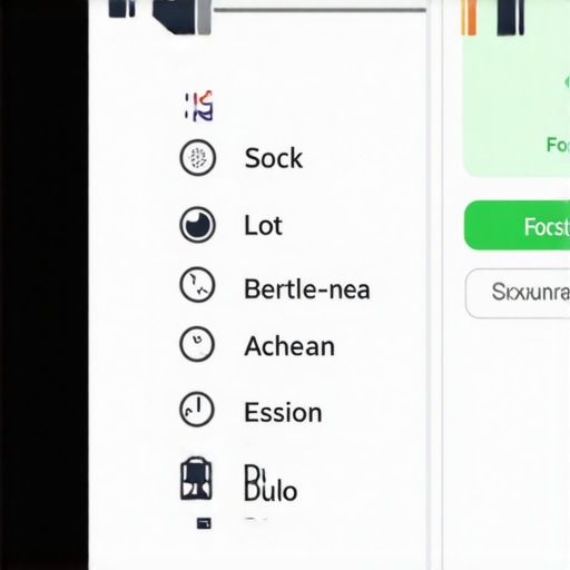 Close-up of a camera's autofocus menu with focus area options