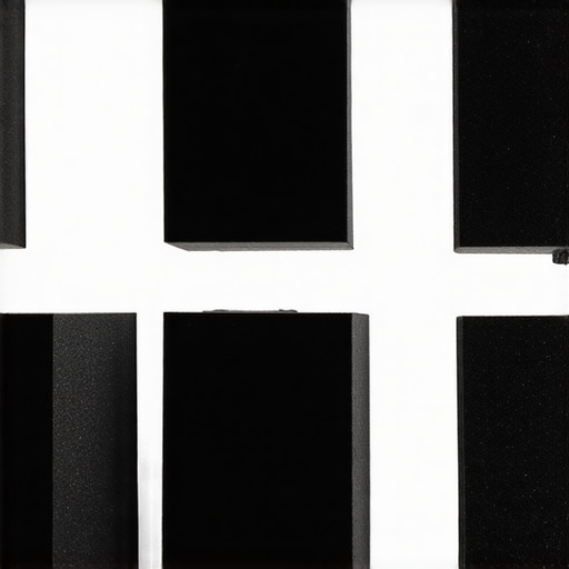 Close-up of foam panels positioned on walls and ceiling to manage sound reflections in a recording studio.