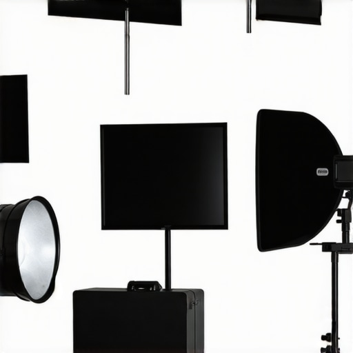 Studio setup showing key, fill, and backlighting positions for professional product videos.