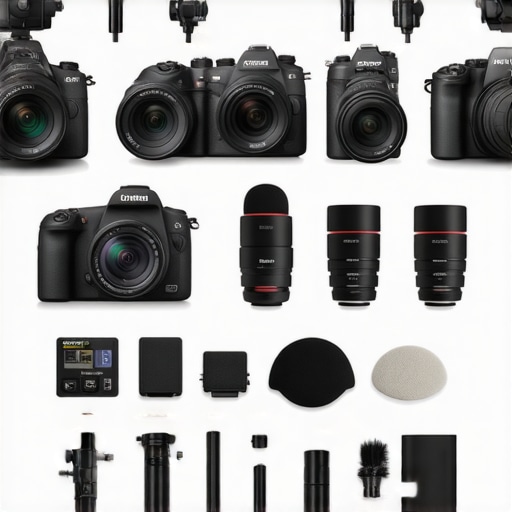 Close-up of maintenance tools such as microfiber cloths, multimeter, and cleaning wipes arranged near studio gear.