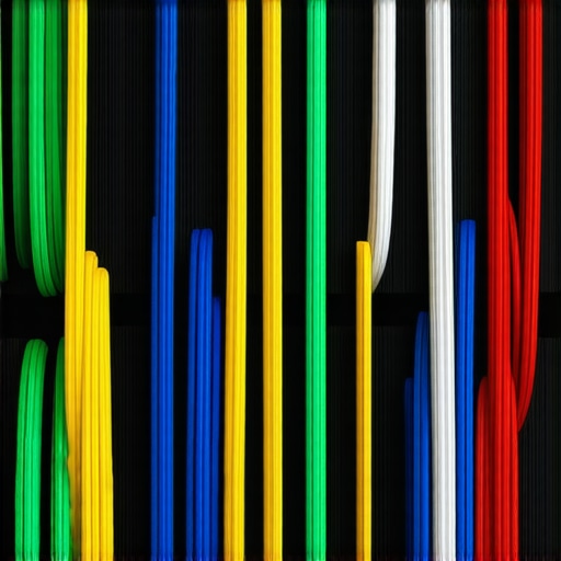A clean and organized creator studio showing routed cables along walls and furniture