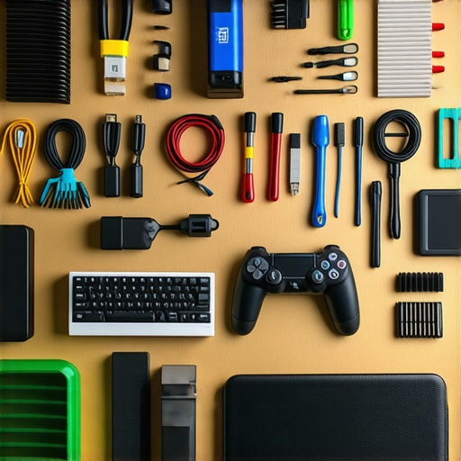 Maintained Creator Studio Equipment Studio equipment and maintenance tools neatly organized on a workspace