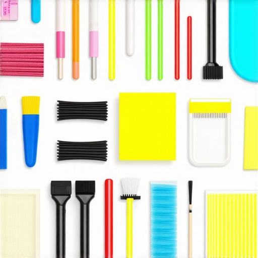 A tidy content creator workspace with tools for equipment upkeep