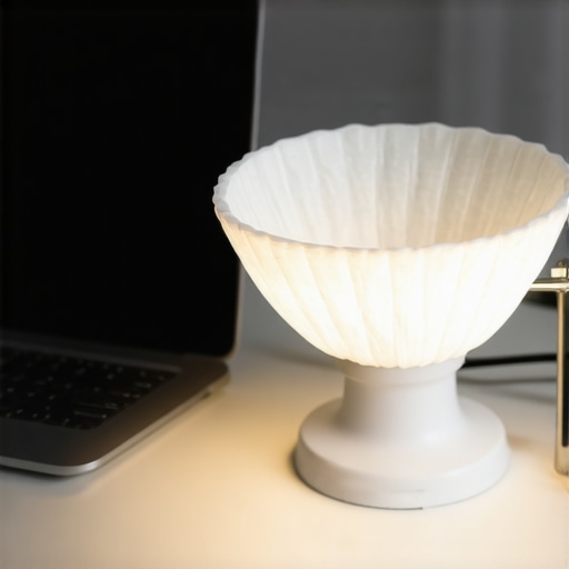 The Coffee Filter Diffuser for Softening Harsh Desk Lamps