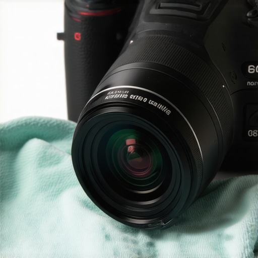 Maintaining Your Creator Gear for Peak Performance Close-up of hands cleaning a camera sensor with a microfiber cloth