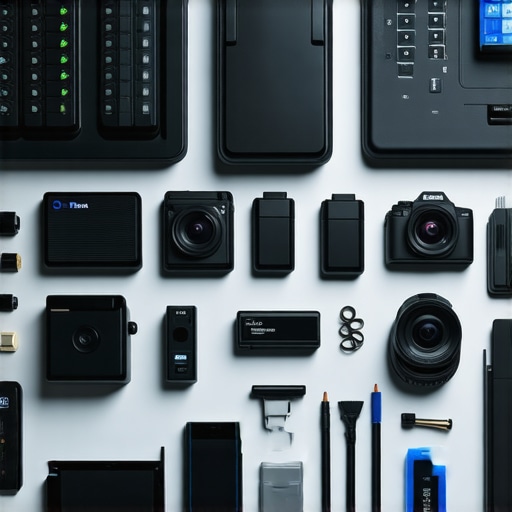 A well-organized creator setup with tools for equipment maintenance
