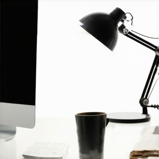 The Coffee Filter Trick for Softening Harsh Desk Lamp Light