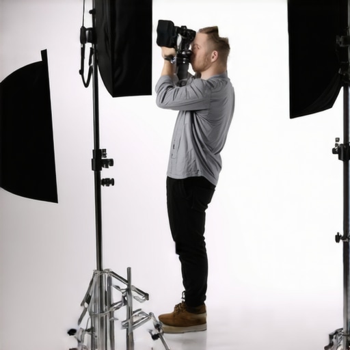 The Step Ladder Secret for Secure High-Angle Studio Shots