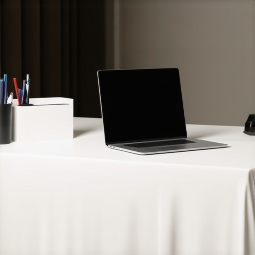 The Tablecloth Hack for a Professional Desk Surface Look