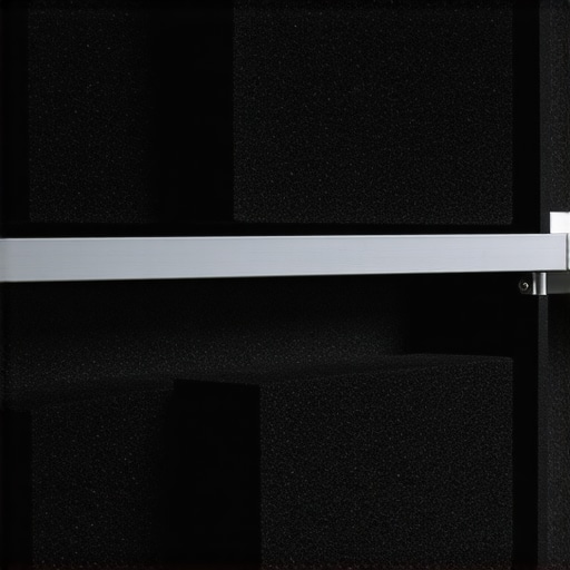 Installation of foam corner traps for soundproofing in a recording space