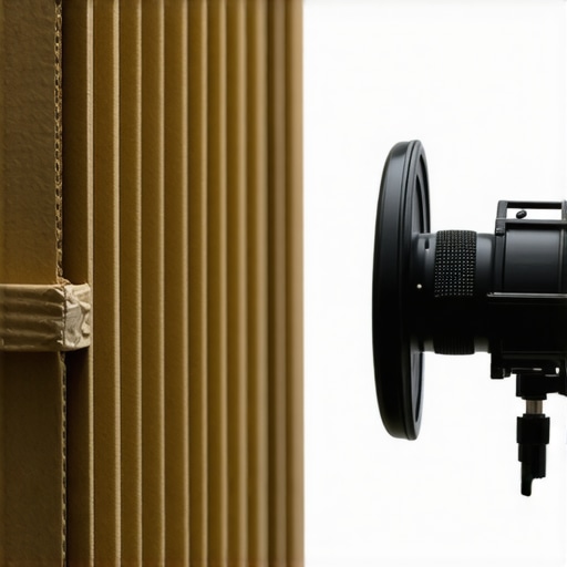 A cardboard panel positioned behind a microphone for improved audio quality