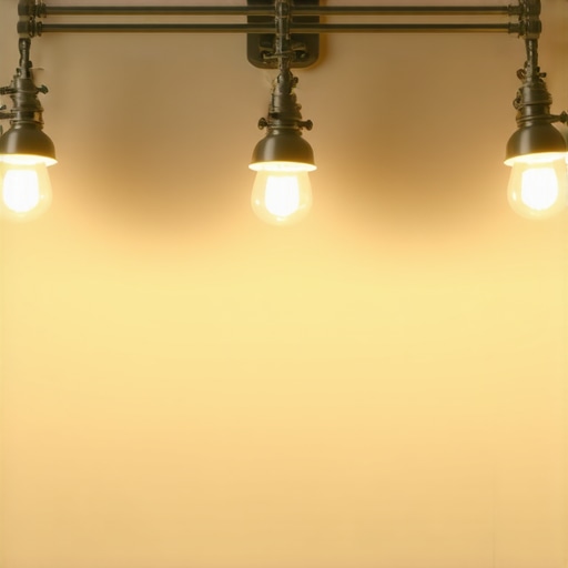 How to Use a Shower Rod for Cheap Overhead Lighting Mounts
