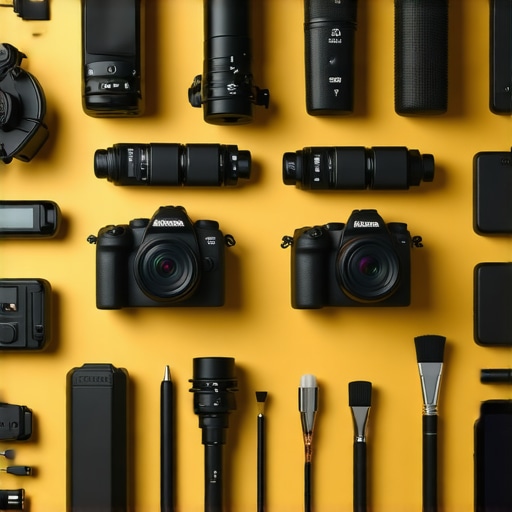 A tidy and well-maintained creator studio with essential gear neatly arranged