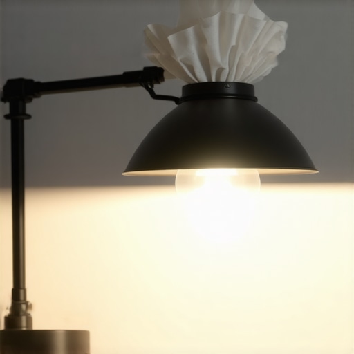 The Coffee Filter Secret for Softening Harsh Desk Lamps