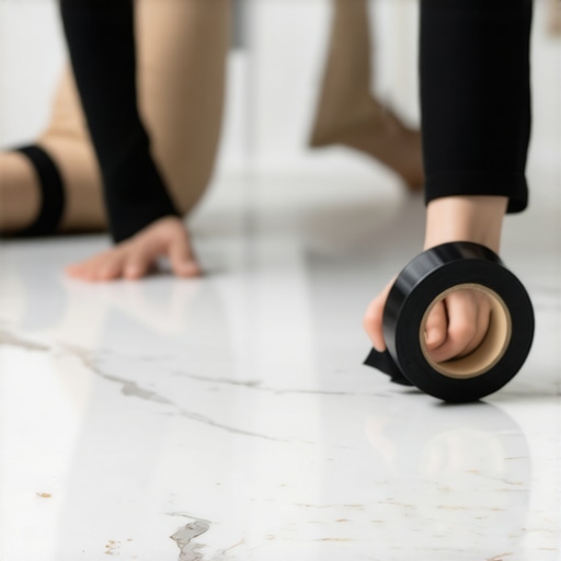 The Gaff Tape Move for Securing Tripod Legs on Marble