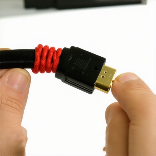 The Rubber Band Hack for Keeping Your HDMI Cable From Falling Out