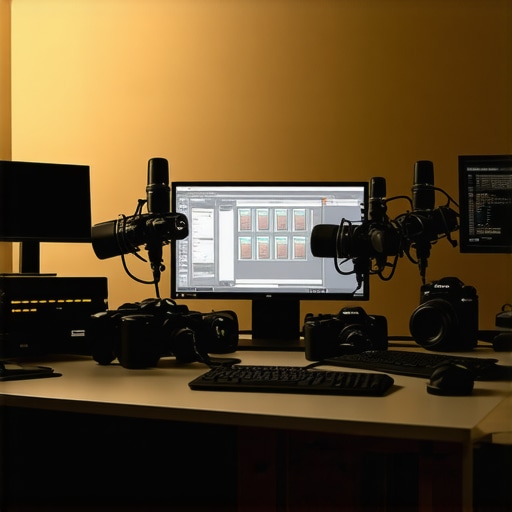 A neatly organized creator's studio showcasing tools and equipment in excellent condition.