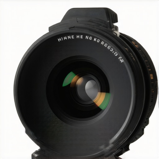 A close-up shot showing a thick rubber band applied to a camera lens focus ring for better grip and control.