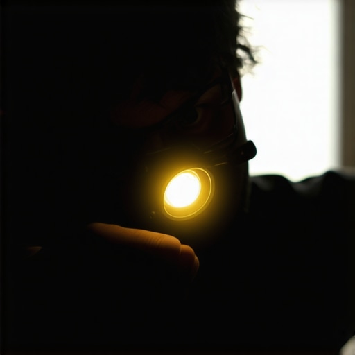 Creator using the flashlight hack to inspect camera sensor