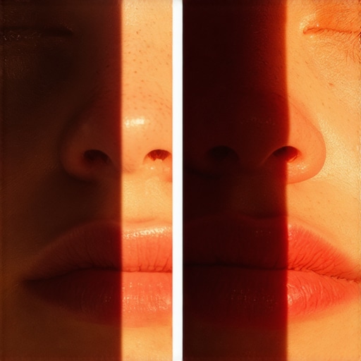 Demonstration of the 45-degree lighting rule for content creators showing the difference in depth.
