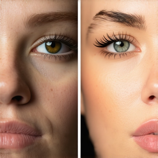 Comparison of Flat vs Depth Lighting for Creators A side-by-side comparison showing the difference between flat, over-diffused studio lighting and professional high-depth lighting.
