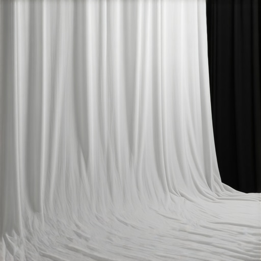 A professional-looking DIY studio lighting setup using a white bed sheet as a large softbox.