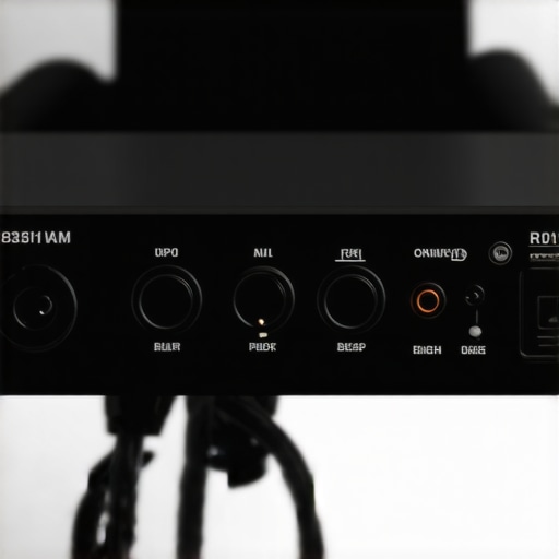 A professional audio interface plugged directly into a computer to avoid USB hub interference.