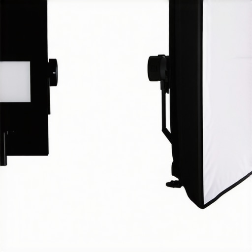 A side-by-side comparison of harsh lighting from a small source versus soft professional lighting from a large softbox.