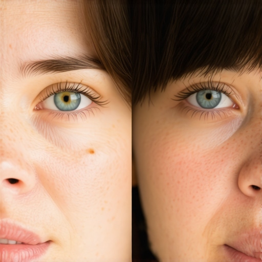 A comparison image showing how professional color rendering lighting improves video quality over cheap LEDs.