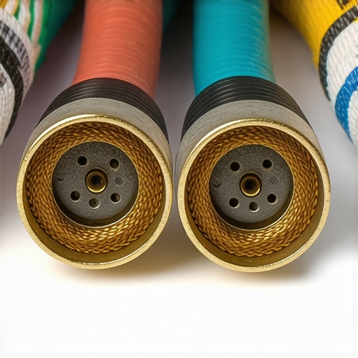 Close-up view of the internal braided copper shield of an XLR cable