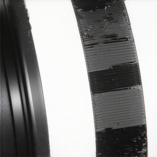 Close up of a camera lens with focus marks on painter's tape for solo creators.