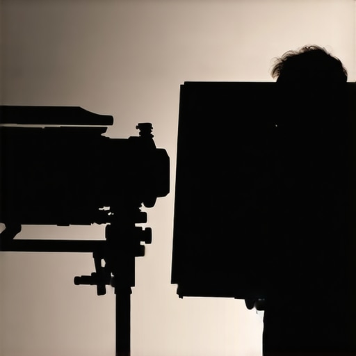 A creator using negative fill to create depth in a studio lighting setup.