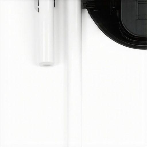 Close up of a PVC pipe resting on an adhesive wall hook for a studio backdrop