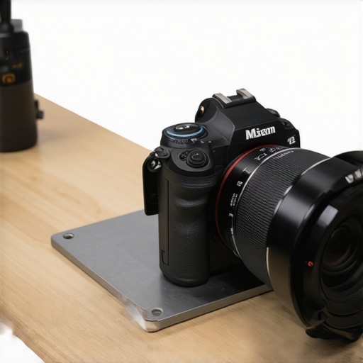 High-strength magnetic camera mounting system for overhead studio shots.