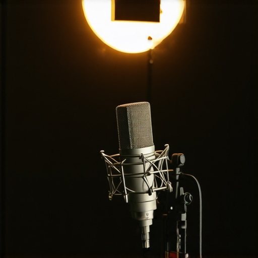 Optimizing your creator setup with environment-first principles A professional microphone and studio lighting setup in a treated room for content creation