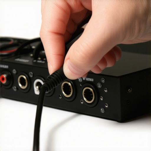 Close up of person labeling cables in a professional studio setup