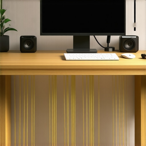 Professional Cable Management for Creators Close up of organized studio cables and professional creator gear setup