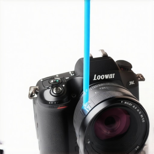 Close-up of cleaning a camera sensor to remove dust and debris