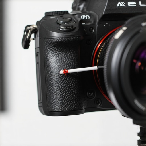 A creator cleaning a mirrorless camera sensor with a professional swab kit