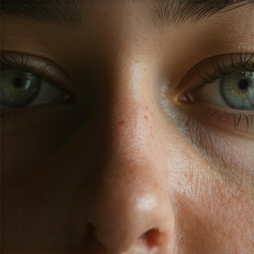 A content creator showing the importance of catchlights and soft lighting proximity.
