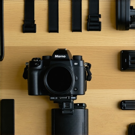 Close-up of organized studio cables and camera setup for content creators
