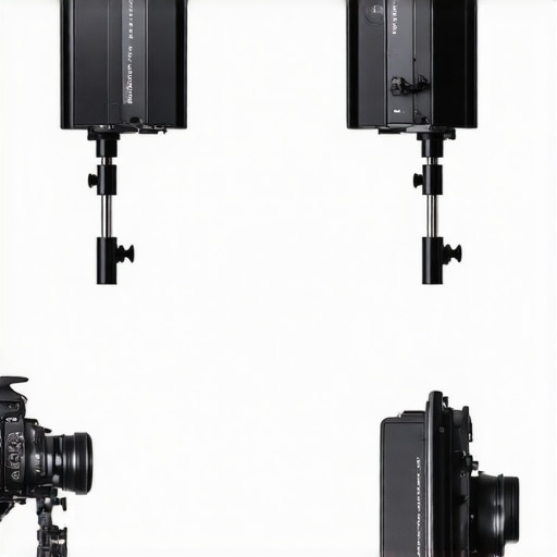 A comparison showing how lighting and distance create depth in a home studio setup.