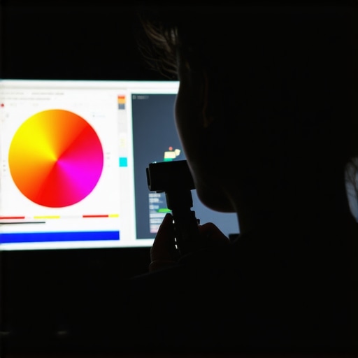 Calibrating a studio monitor with a colorimeter