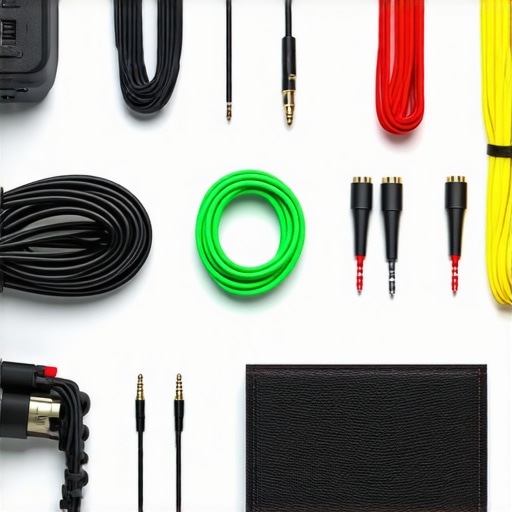 Professional Studio Cable Management Organized studio cables with labels and zip ties on a creator's desk.
