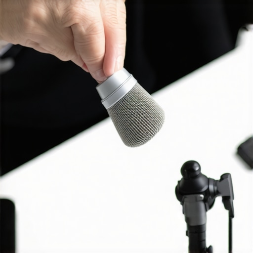 Cleaning a microphone mesh to maintain high-quality audio recordings
