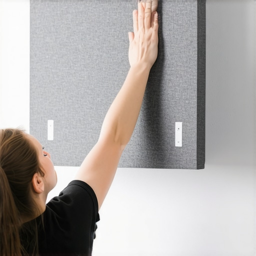 The Command Strip Move for Hanging Acoustic Panels