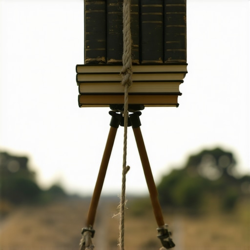 The Heavy Book Trick for Stabilizing Lightweight Tripods