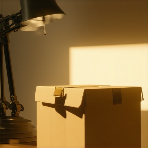 The Shoe Box Move for Angling Desk Lights
