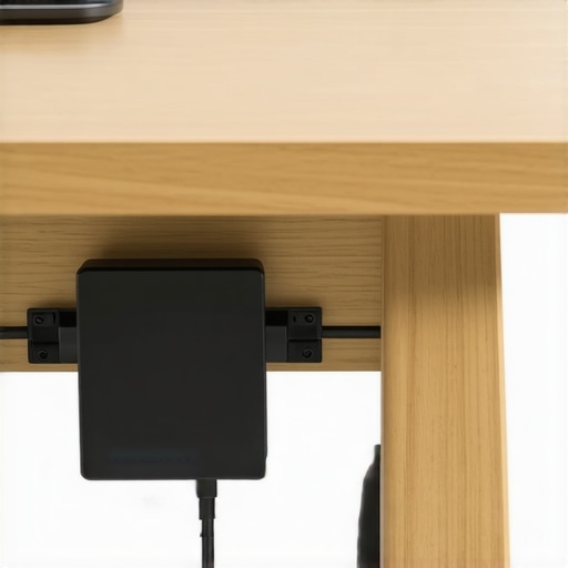 The Velcro Move for Keeping Power Bricks Under the Desk